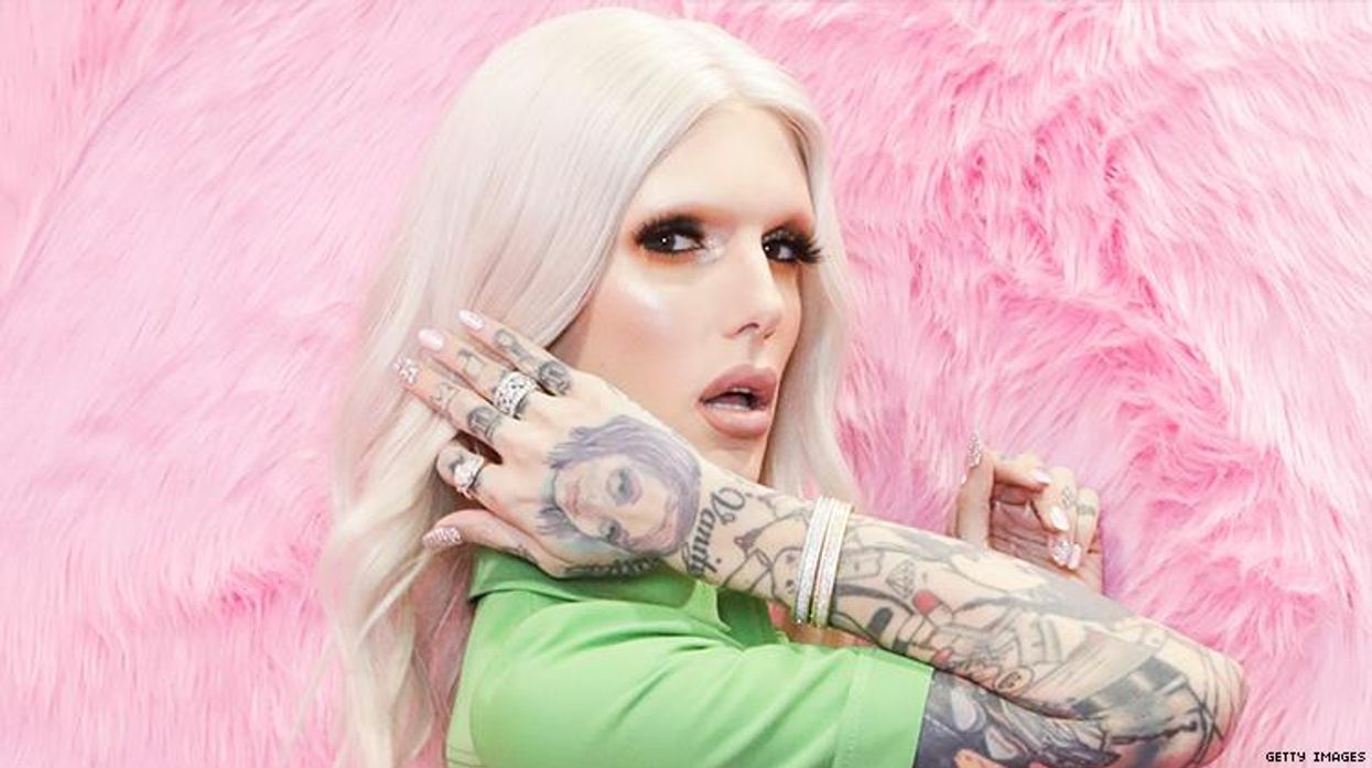 Jeffree Star in a promo image from Jeffree Star Cosmetics.