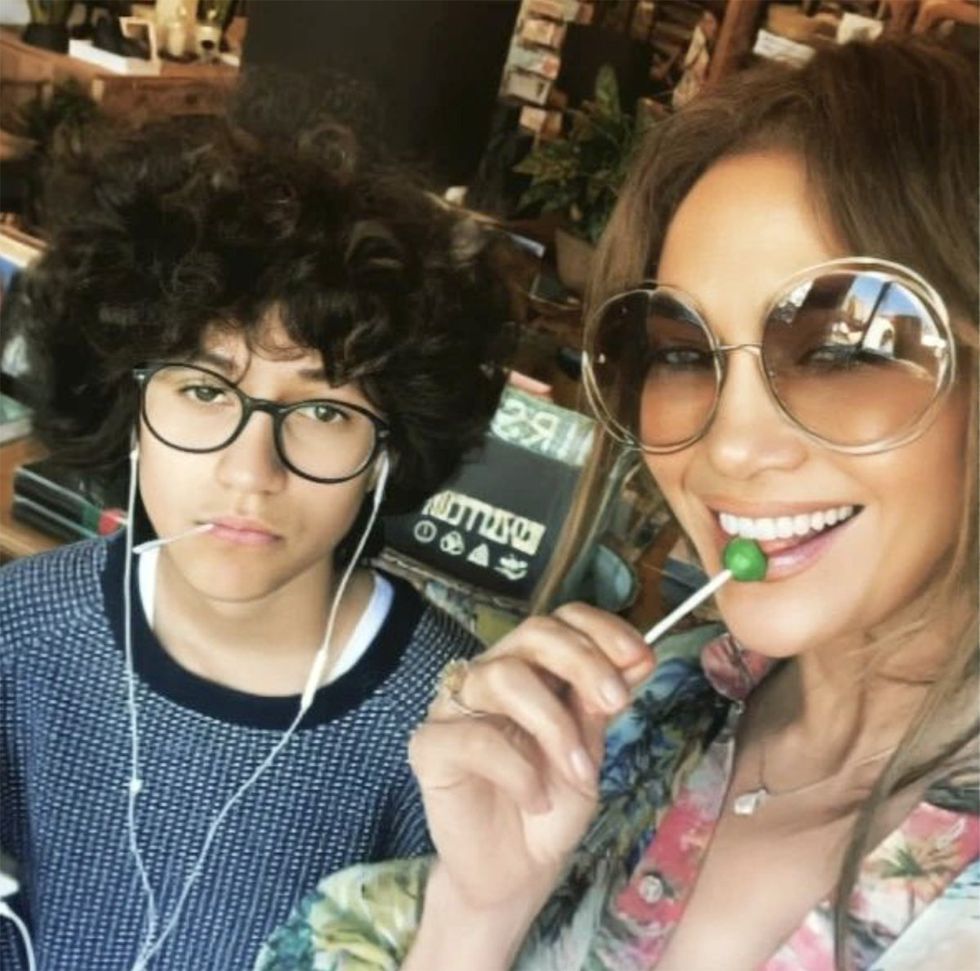 Jennifer Lopez and her child Emme