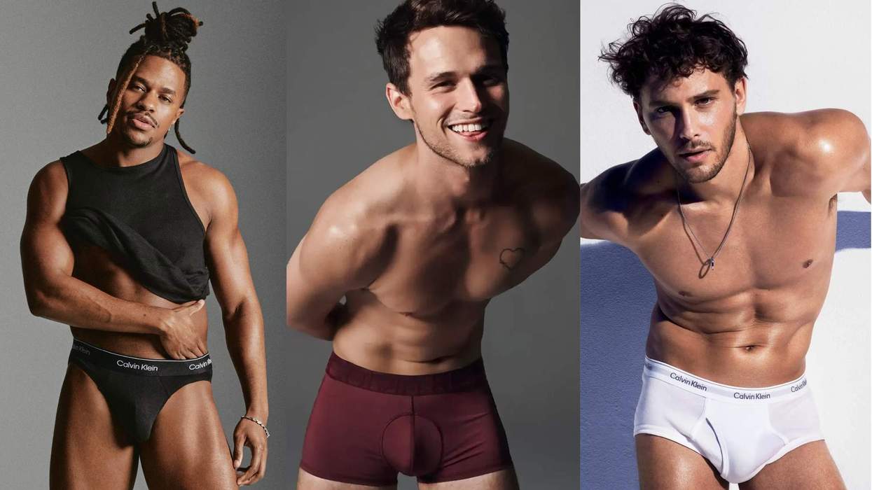 Jeremy Pope, Brandon Flynn, and Cooper Koch.