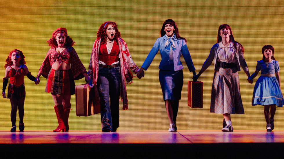 Jessica Vosk and cast perform in Beaches the musical on stage