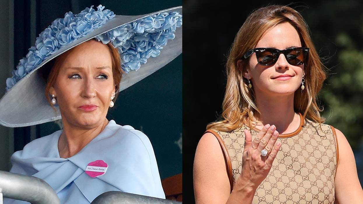 JK Rowling at the 2025 Royal Ascot and Emma Watson arriving at the 82nd Venice International Film Festival