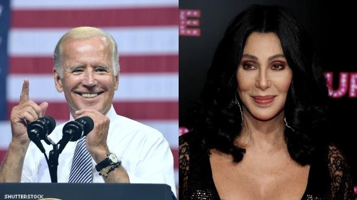 Joe Biden and Cher