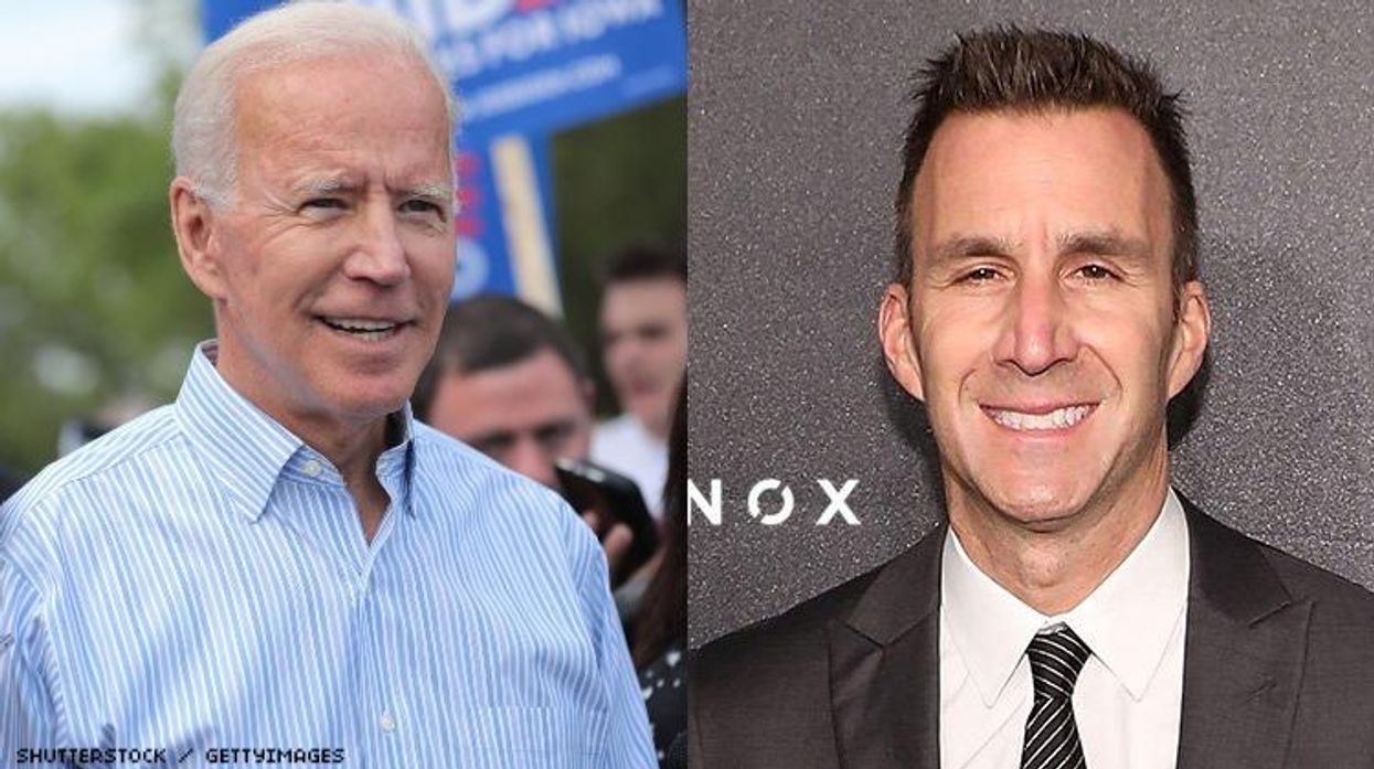Joe Biden and Harvey Spevak