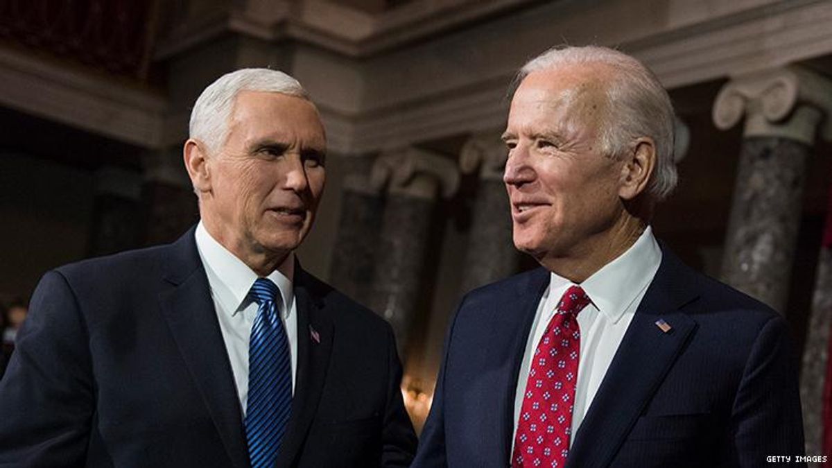 Joe Biden called anti-LGBTQ+ Vice President Mike Pence "a decent guy."