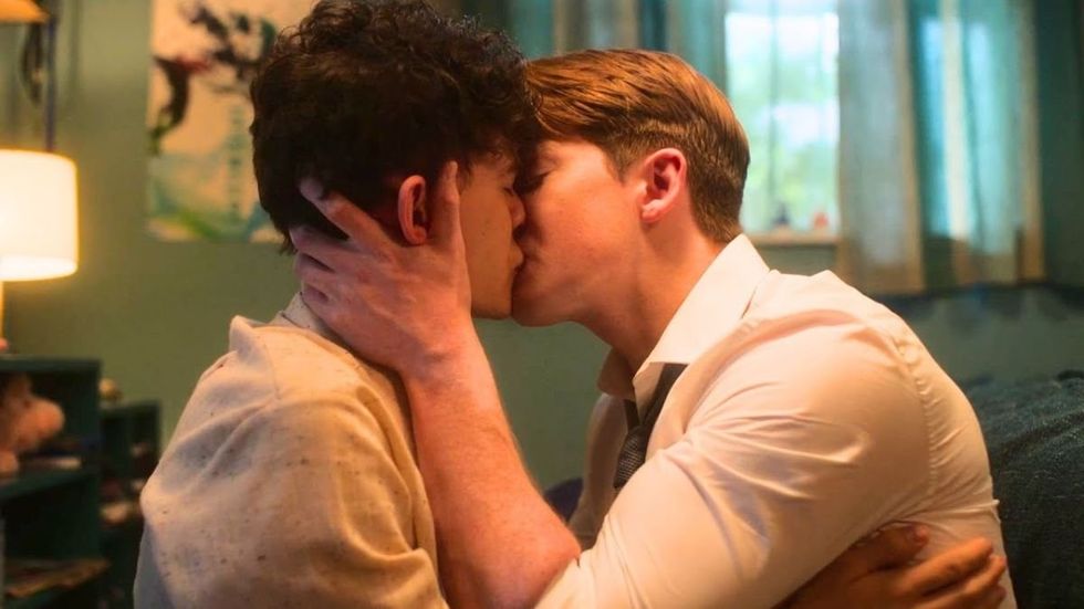 Joe Locke and Kit Connor on Heartstopper season 2