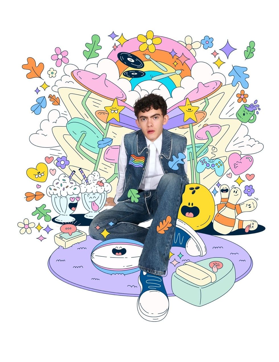 Joe Locke in promotional image for Heartstopper