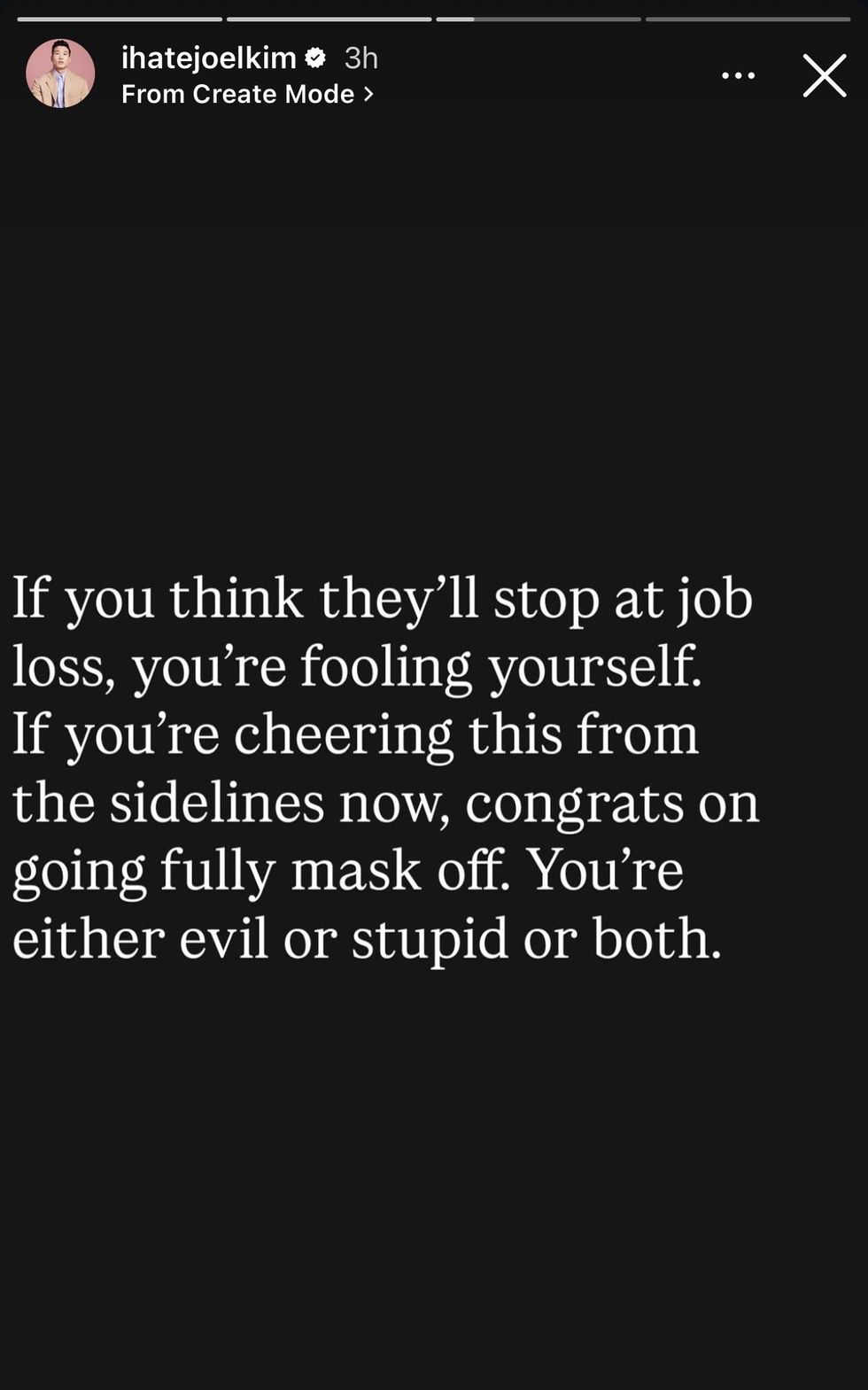 Joel Kim Booster via Instagram Story