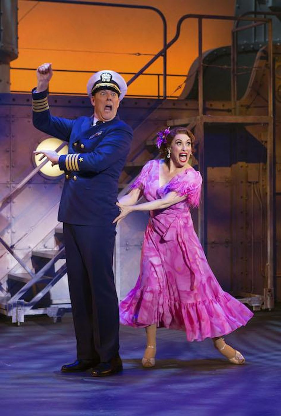 John Bolton and Lesli Margherita in DAMES AT SEA
