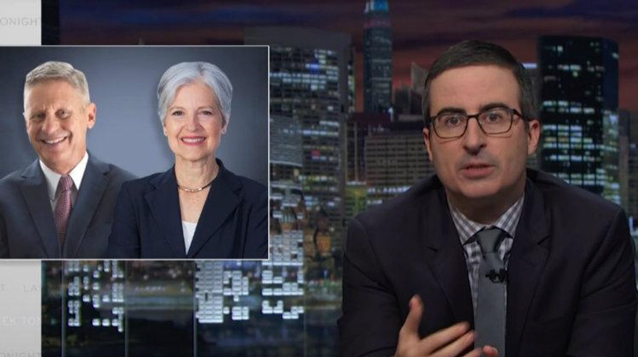 John Oliver, Jill Stein, Gary Johnson