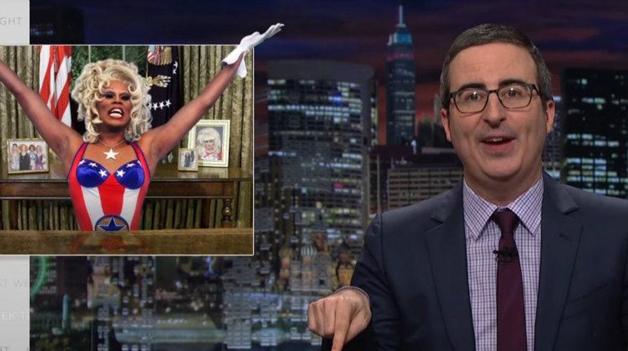 John Oliver, RuPaul, #MakeAmericaFierceAgain