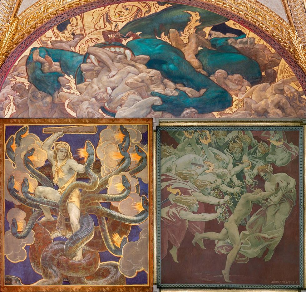 JOHN SINGER SARGENT\u200b paintings \u200bHELL HERCULES FIGHTING THE HYDRA ORESTES