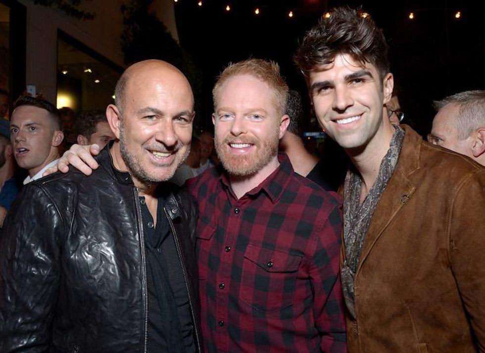 John Varvatos, Jesse Tyler Ferguson, and Justin Mikita