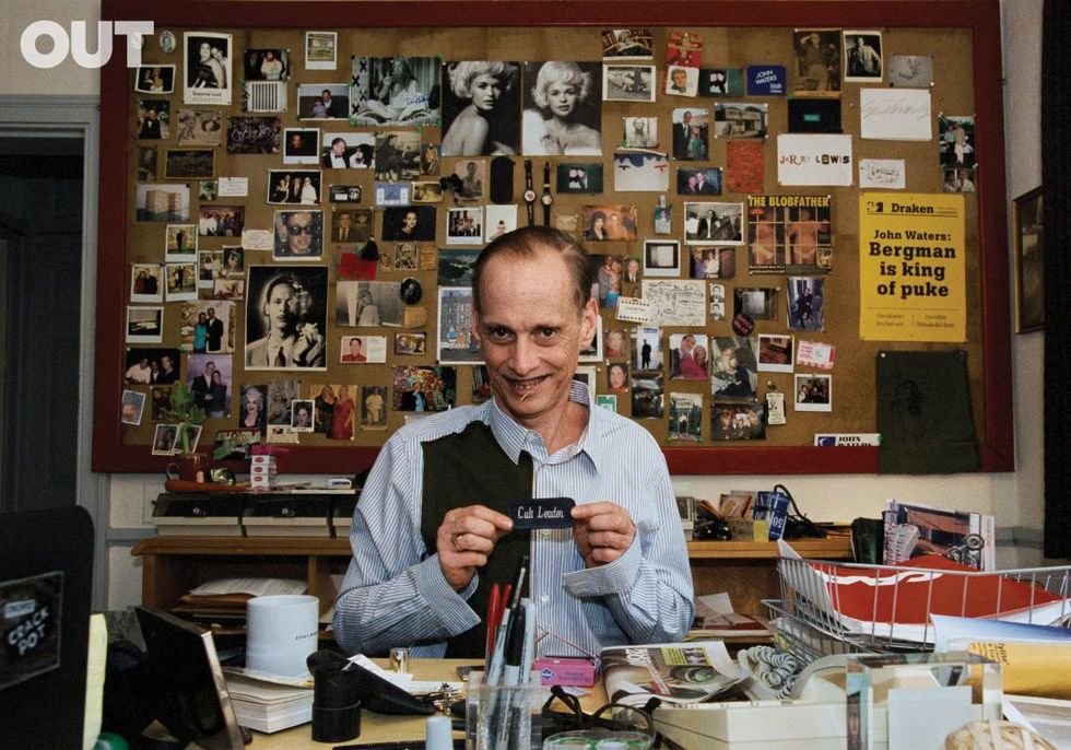 John Waters, Filmmaker, in his Baltimore Home Office