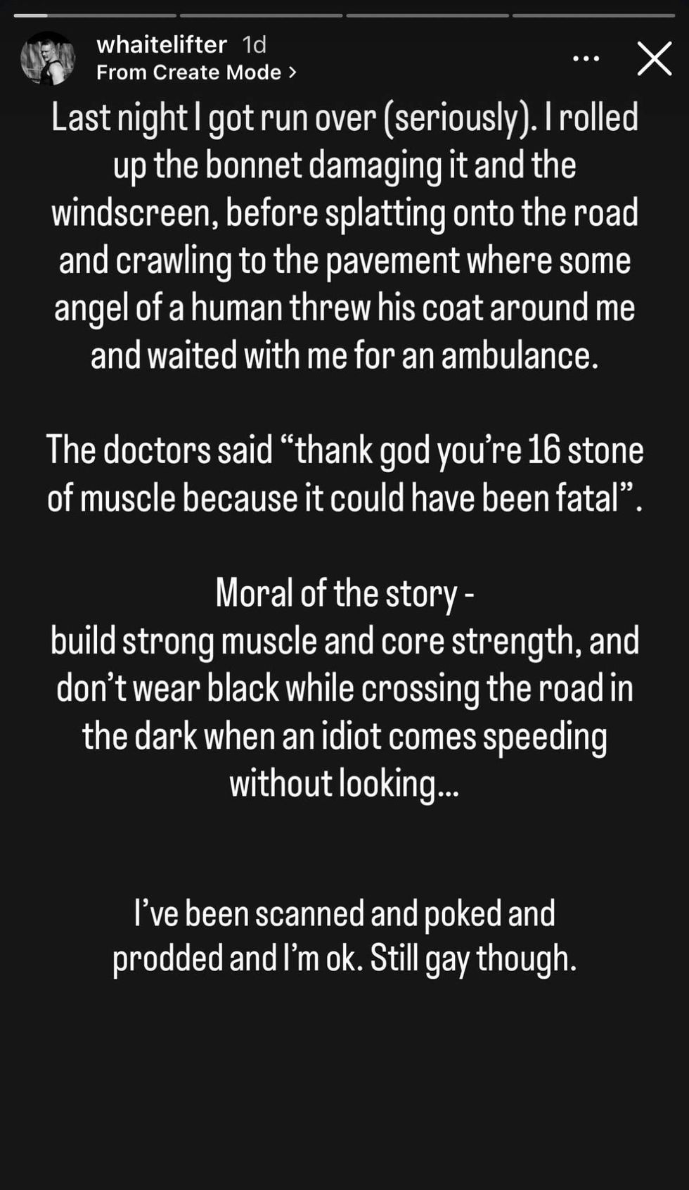 John Whaite via Instagram Story