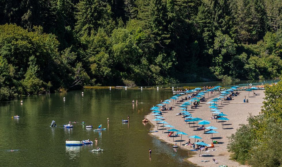 Johnsons Beach on the Russian River Guerneville California
