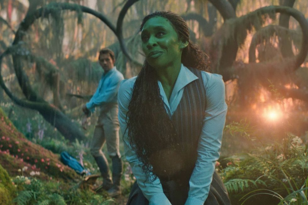 Jonathan Bailey and Cynthia Erivo in Wicked