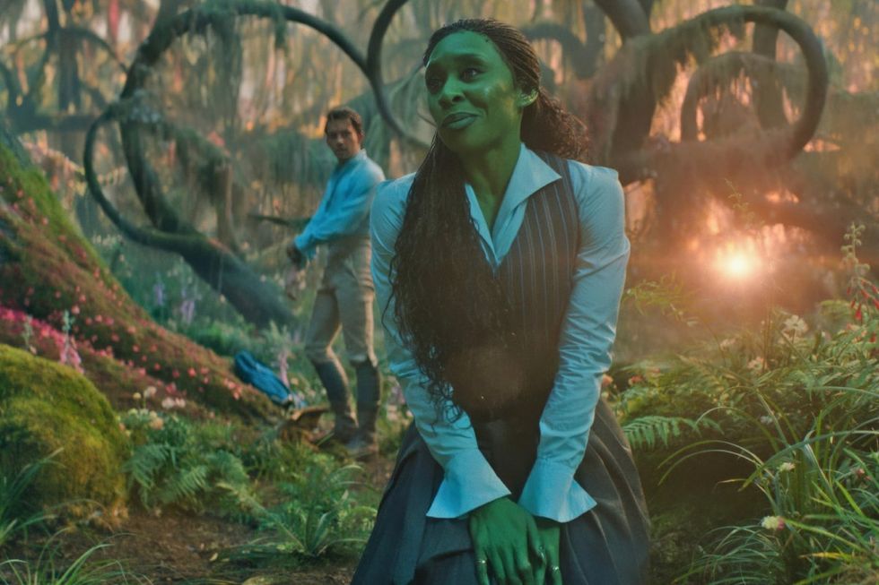 Jonathan Bailey and Cynthia Erivo in Wicked