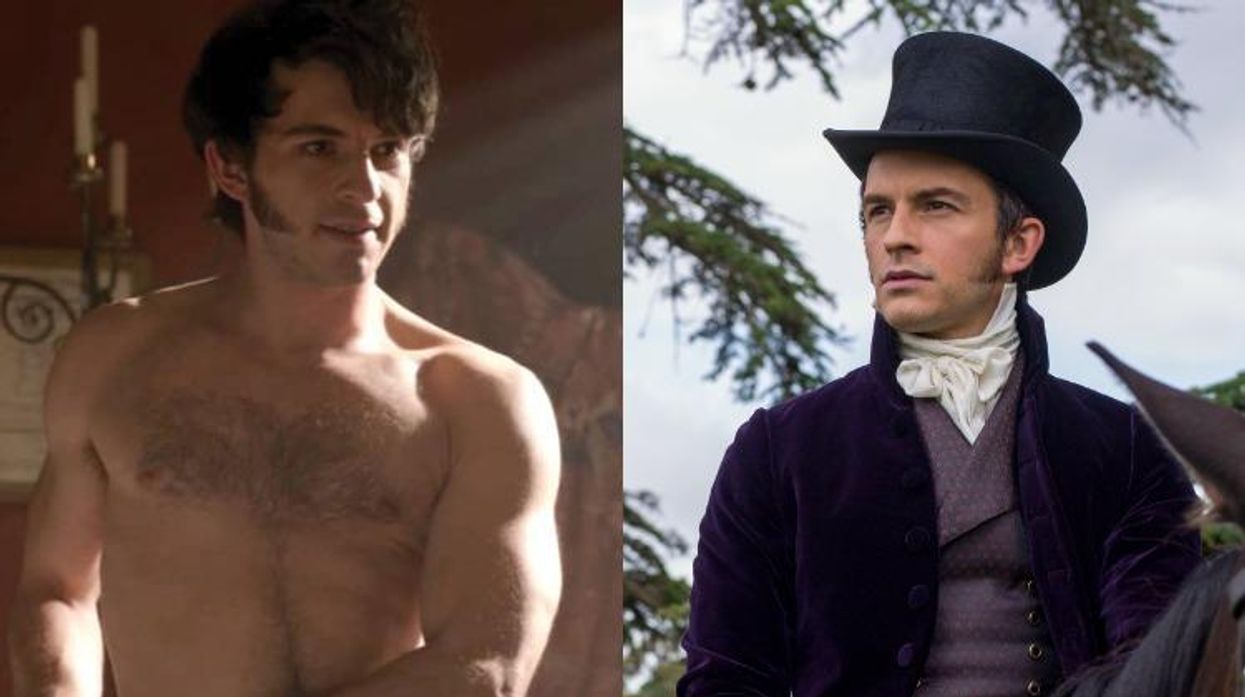 Jonathan Bailey shirtless in Bridgerton