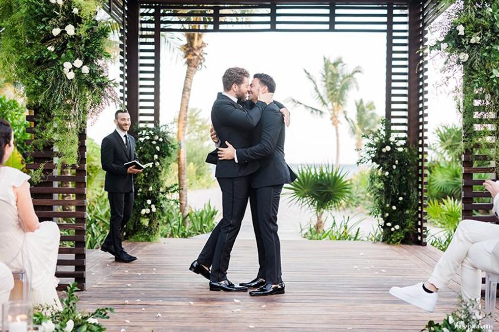 Jonathan Bennett and James Vaughn Wedding photos