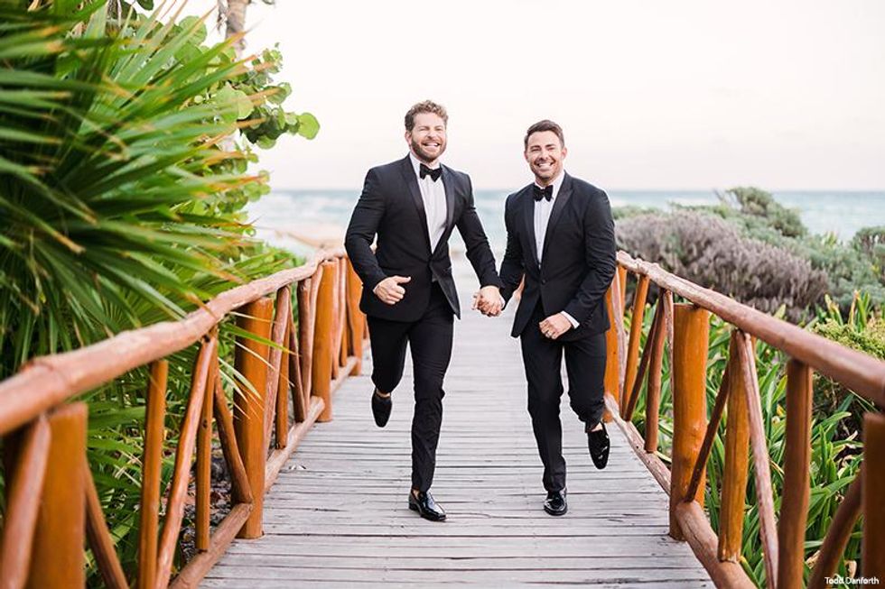 Jonathan Bennett and James Vaughn Wedding photos