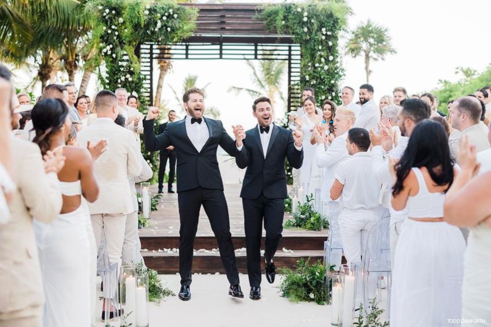 Jonathan Bennett and James Vaughn Wedding photos