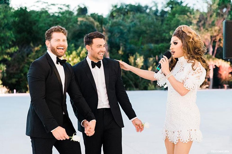 Jonathan Bennett and James Vaughn Wedding photos