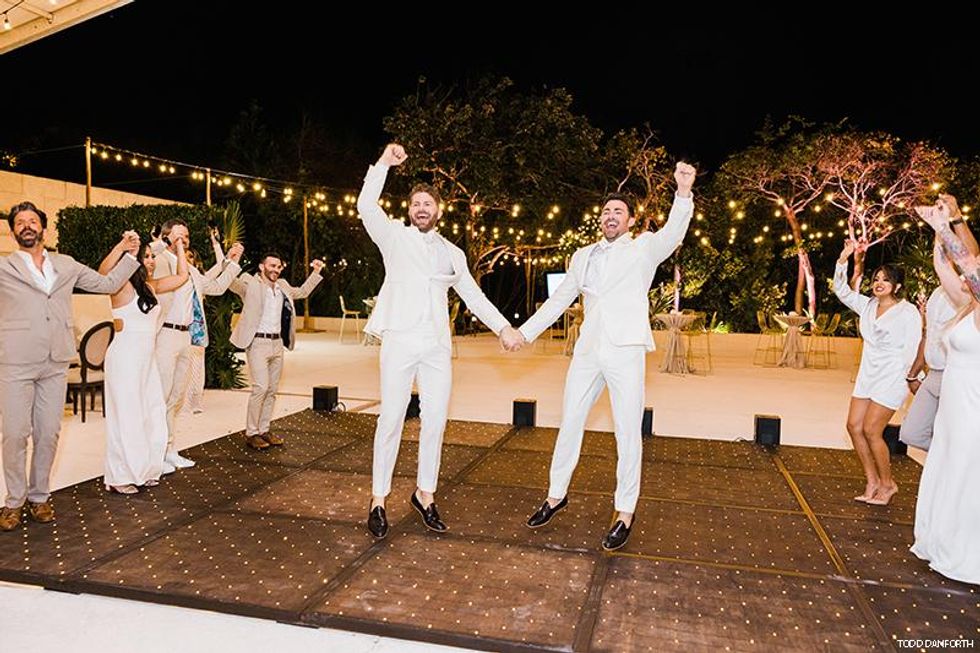 Jonathan Bennett and James Vaughn Wedding photos