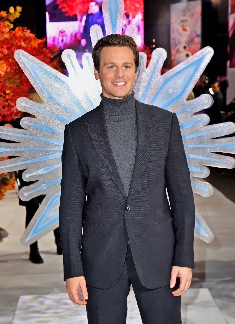 Jonathan Groff attending the European premiere of Frozen 2