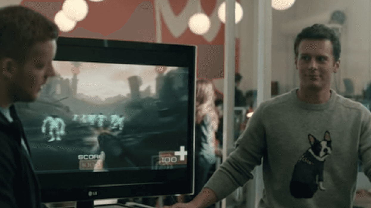 Jonathan Groff Looking Gant Sweater