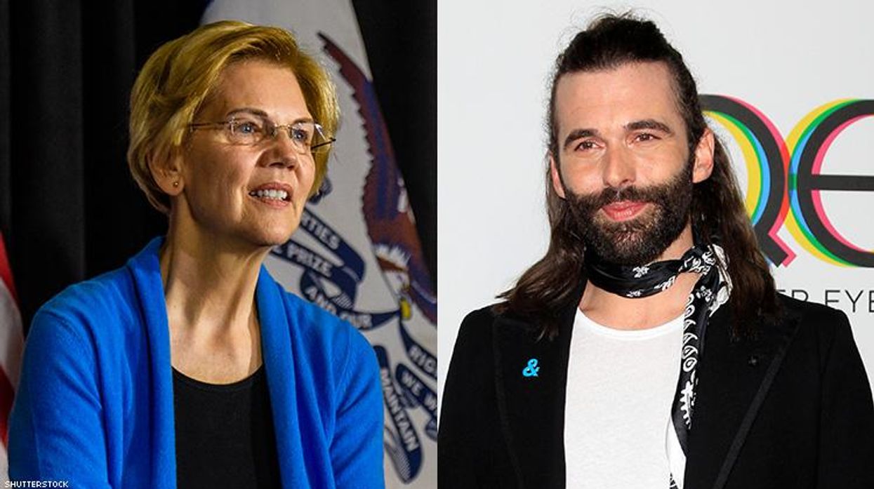Jonathan Van Ness Endorses Elizabeth Warren For President