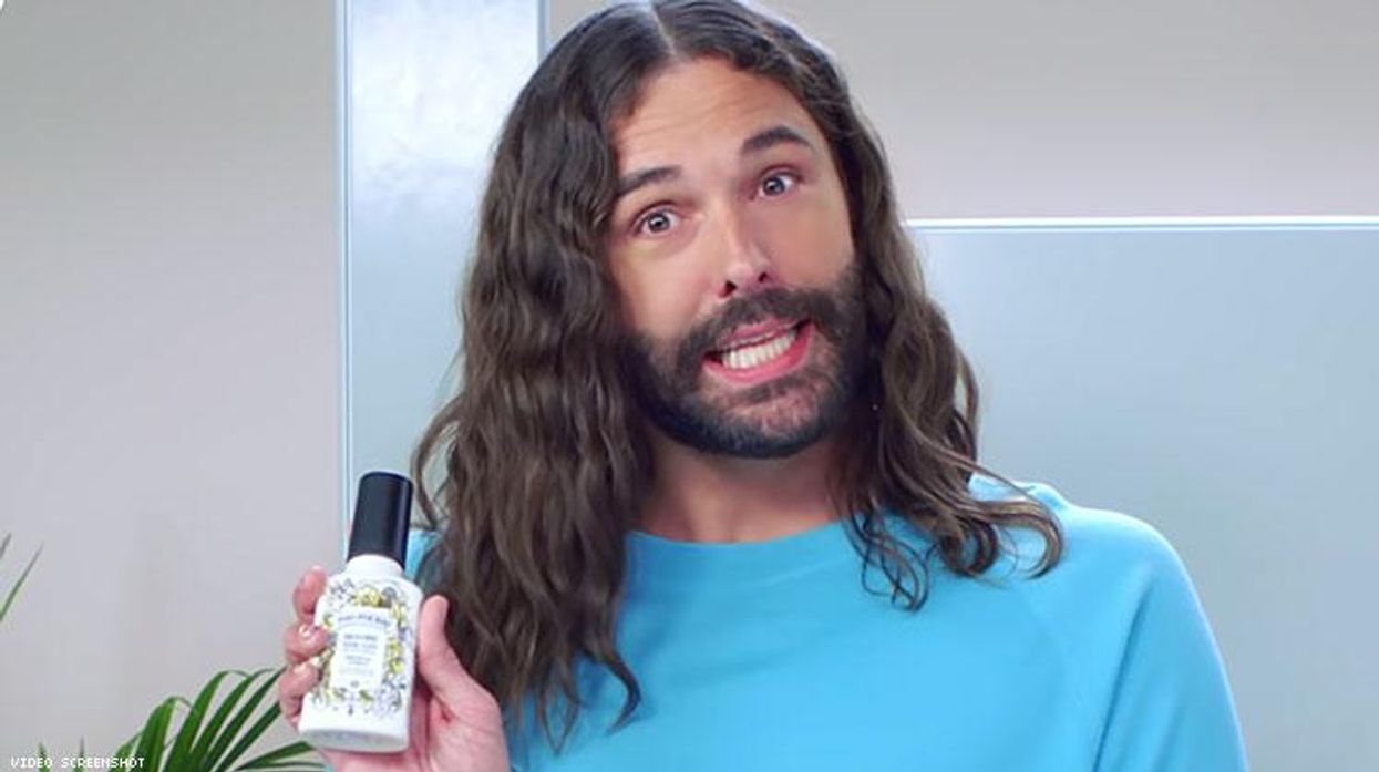 jonathan van ness jvn queer eye poopourri poo pourri advertisement gender inclusive bathrooms bathroom bills lgbt lgbtq trans transgender nonbinary genderqueer