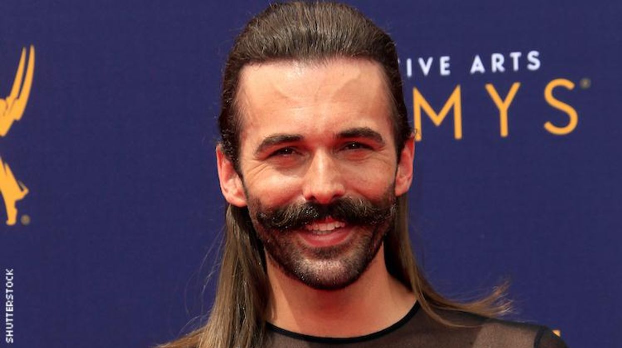 Jonathan Van Ness on a red carpet.