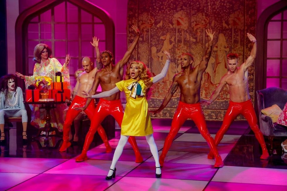 Jorgeous in Rosemarie's Baby Shower: The Rusical on RuPaul's Drag Race All Stars season 9