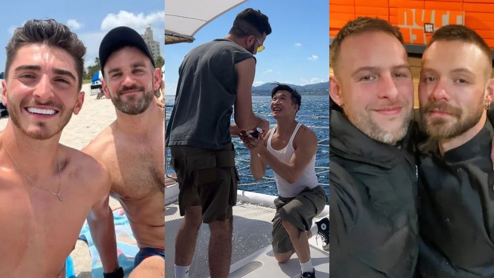 Josh Cavallo and Leighton Morrell; John-Michael Sudsina and Joel Kim Booster; Paul Atkins and John Whaite