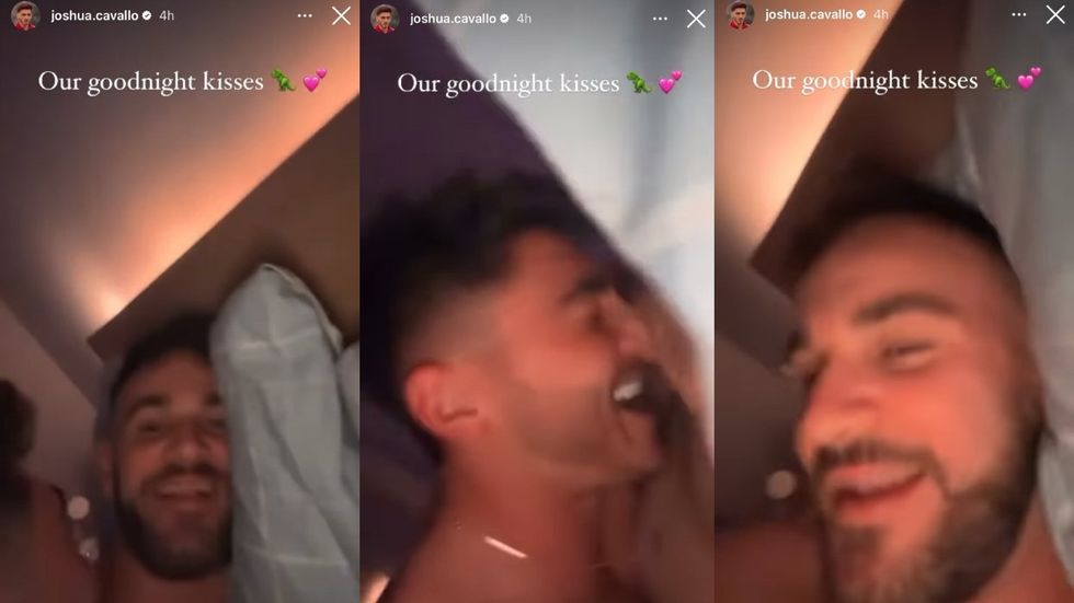 Josh Cavallo and Leighton Morrell via Instagram stories