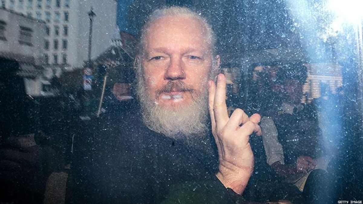 Julian Assange arrested in London.