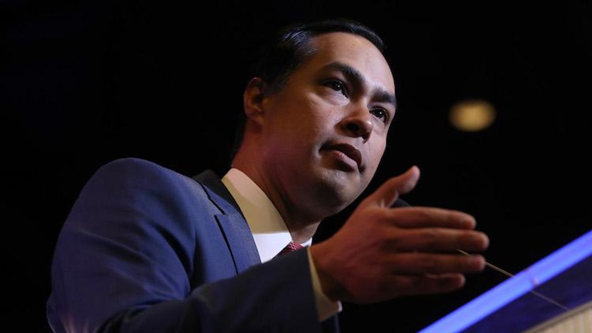 Julián Castro centers trans people while talking abortion at Democratic presidential debate.