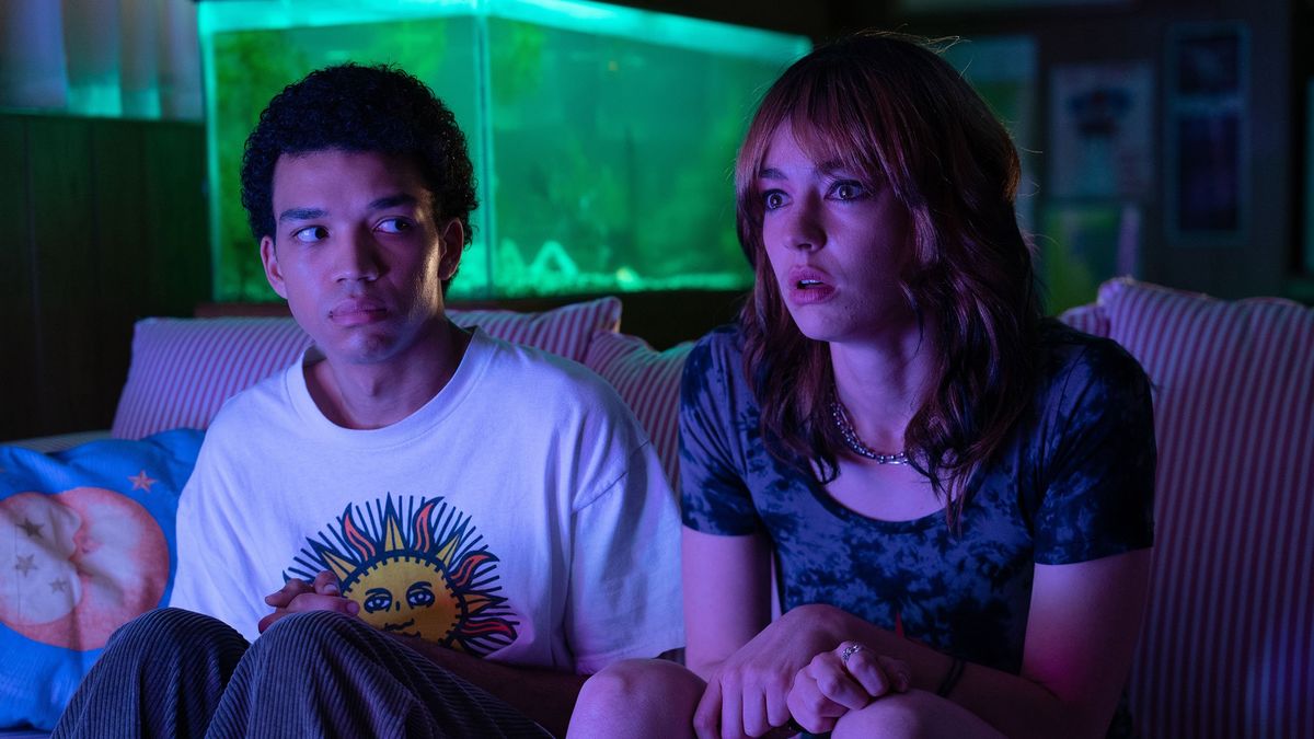 Justice Smith and Brigette Lundy-Paine appear in I Saw the TV Glow