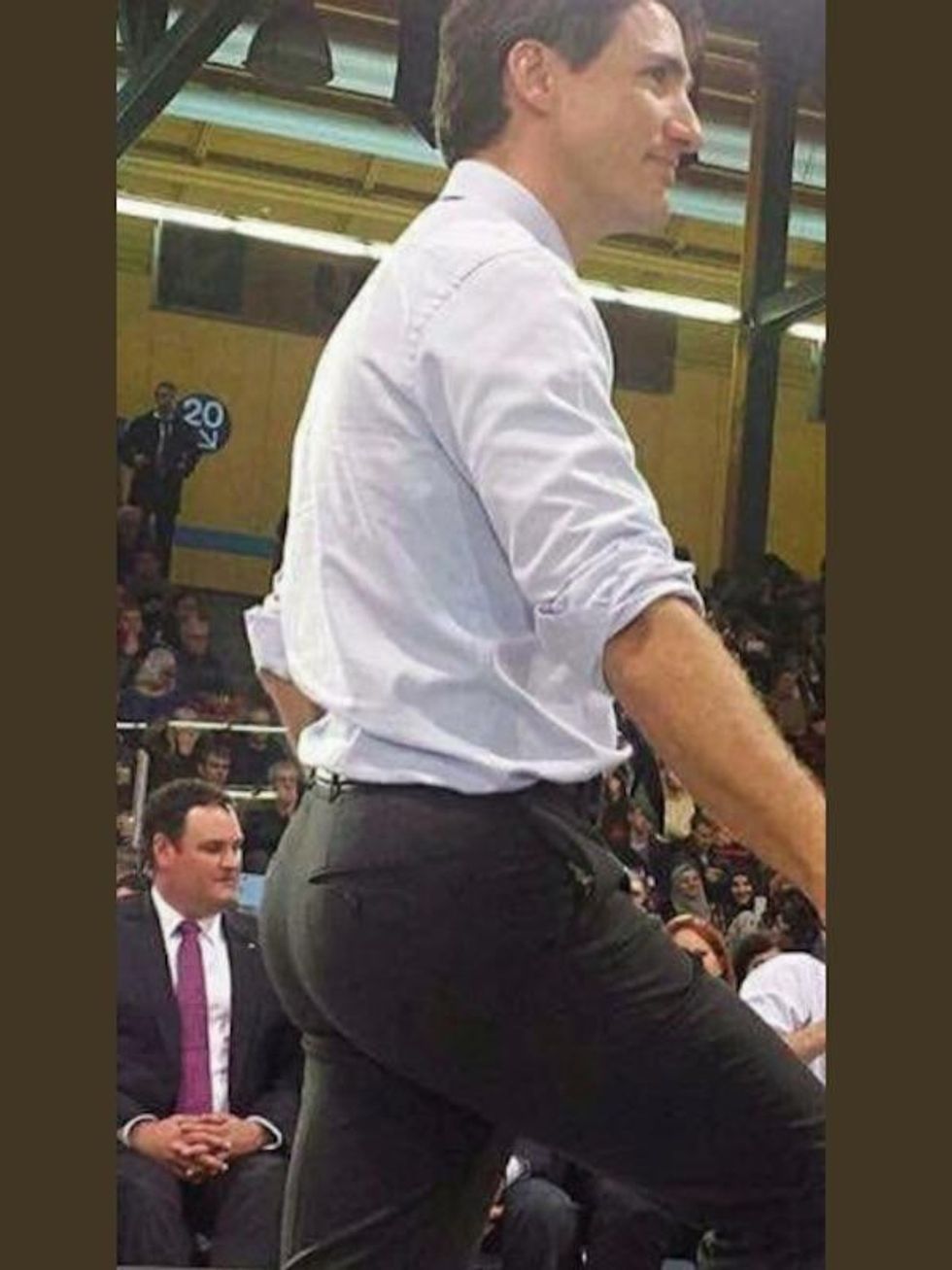 Justin Trudeau In Some Well-Tailored Slacks
