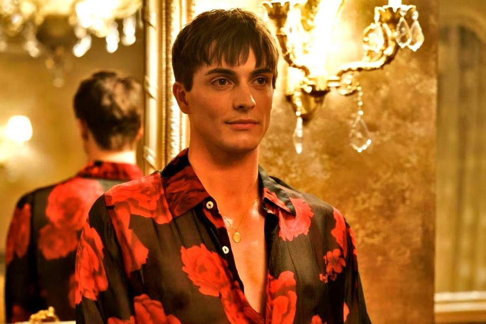 Kaden Connors as Sasha on Heated Rivalry