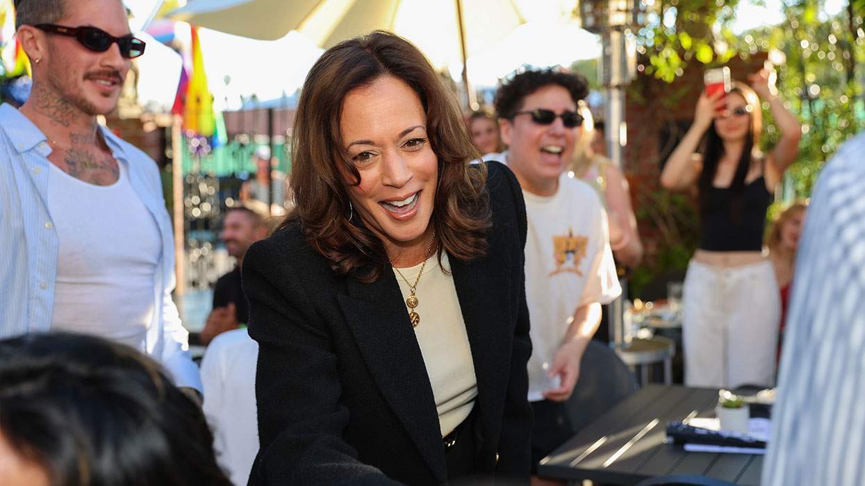 Kamala Harris stopped by The Abbey on June 13.