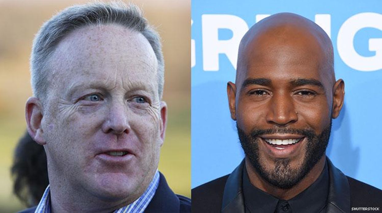 karamo brown queer eye sean spicer friend friends dancing with the stars white house press secretary donald trump administration homophobic transphobic lgbt lgbtq controversy backlash twitter gay