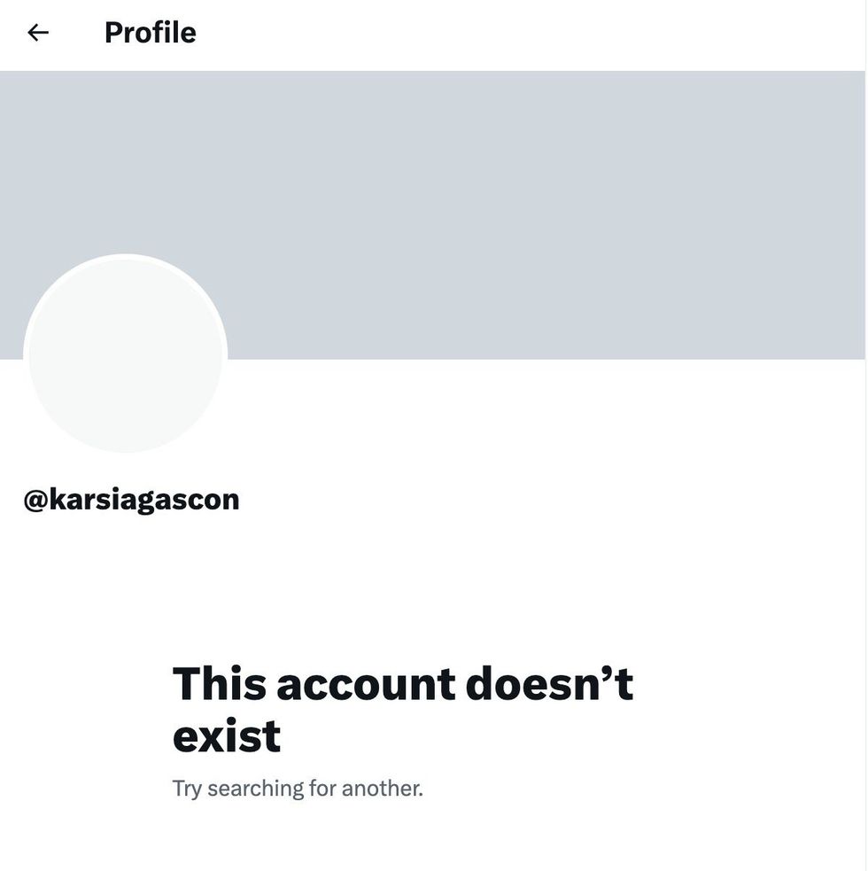 Karla Sof\u00eda Gasc\u00f3n deactivated X/Twitter page