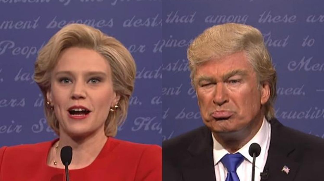 Kate McKinnon, Alec Baldwin, Hillary Clinton, Donald Trump