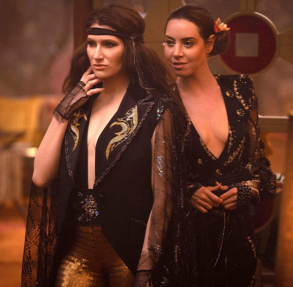 Kathryn Hahn as Agatha Harkness and Aubrey Plaza as Rio Vidal on \u200bAgatha All Along\u200b