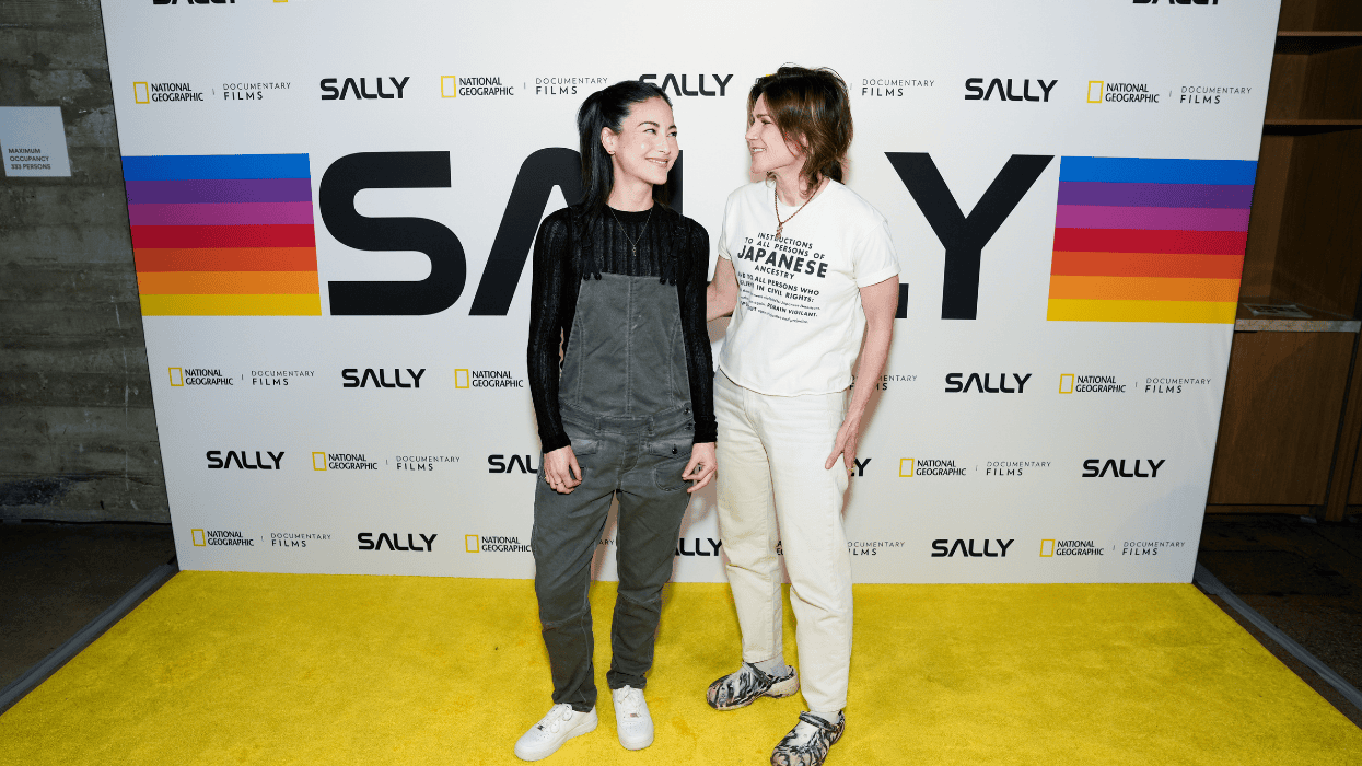 Katy Nishimoto and Cameron Esposito attend Los Angeles Premiere of National Geographic Documentary Films' SALLY at NeueHouse Hollywood on June 02, 2025