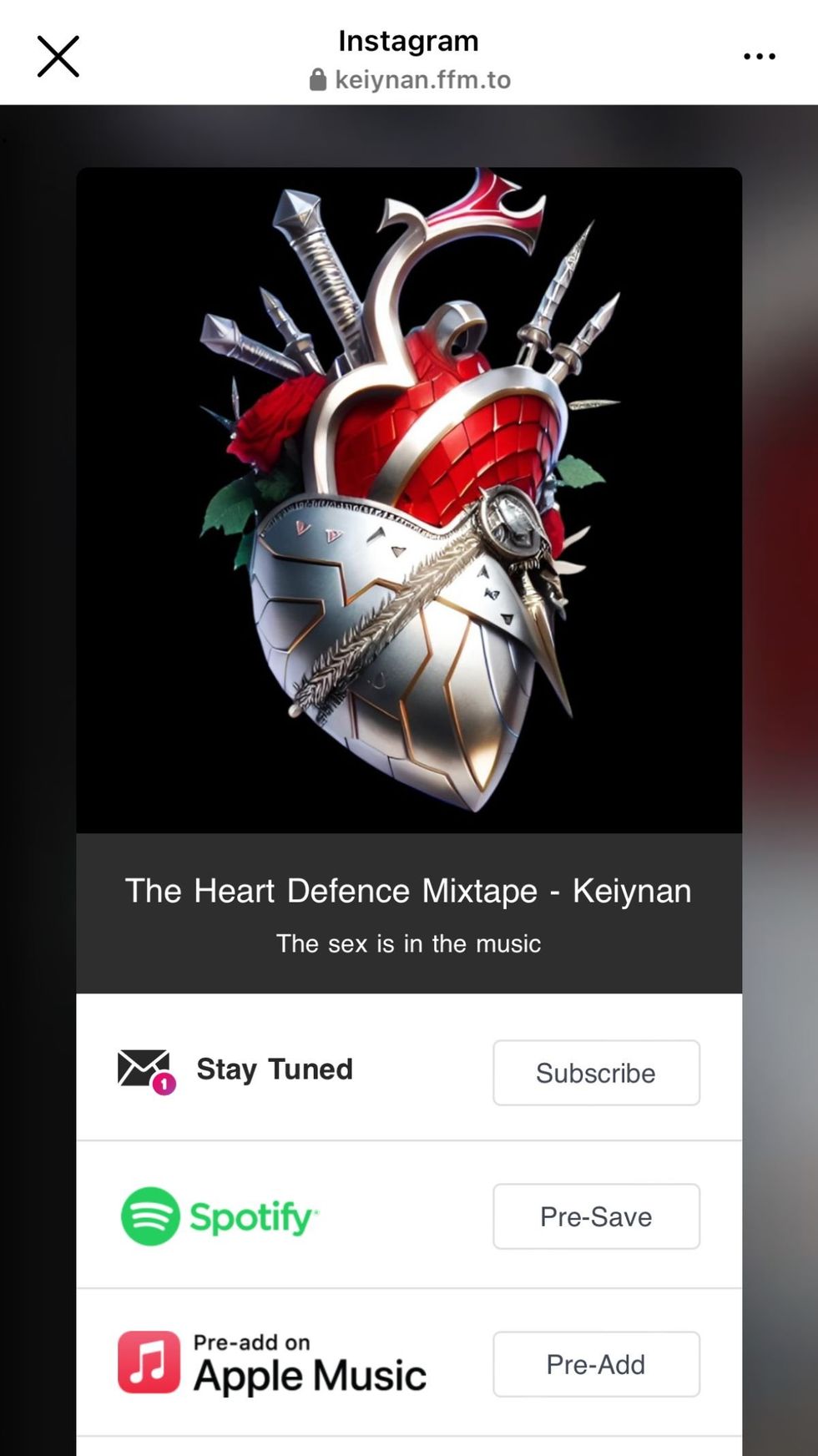 Keiynan Lonsdale via Instagram stories