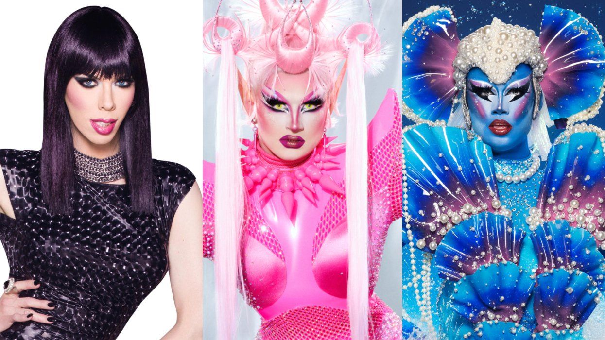 Kelly Mantle in season 6; Irene The Alien in season 15; Lucky Starzzz in season 17 of RuPaul's Drag Race