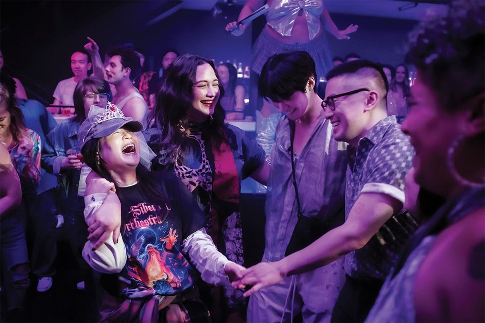 Kelly Marie Tran, Lily Gladstone, Han Gi-Chan and Bowen Yang in THE WEDDING BANQUET