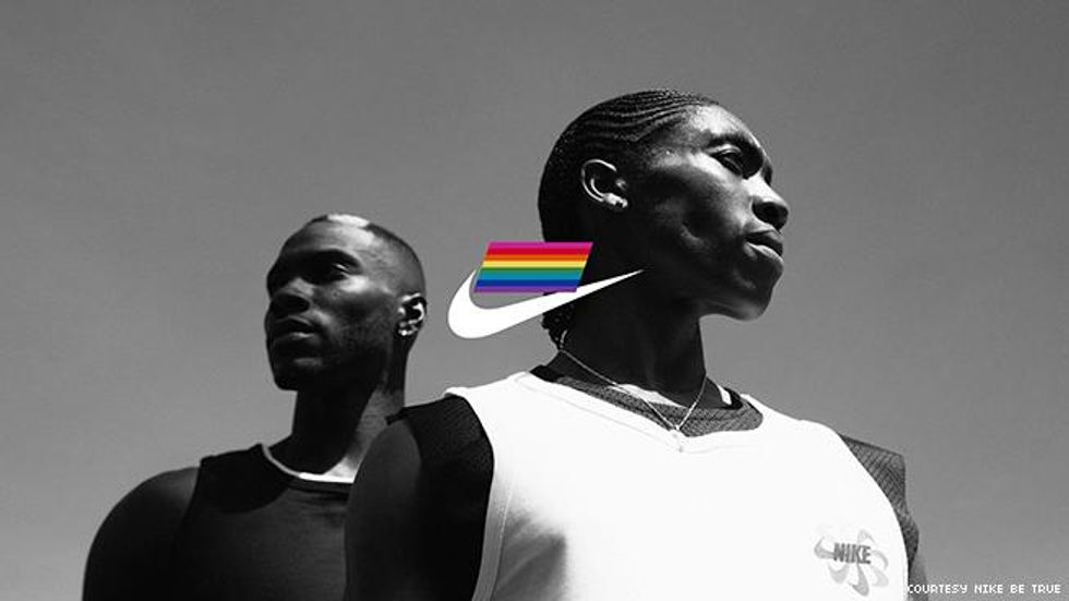 Kerron Clement and Caster Semenya
